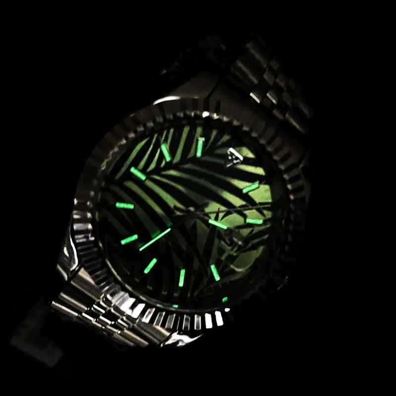 Relógio de Aço Elegance Liquid Luxury 40mm
